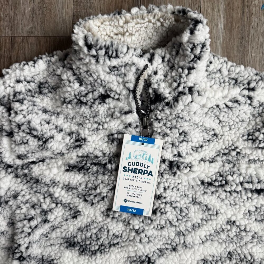 Member's Mark Kids Quarter Zip Sherpa - Picture 2 of 3